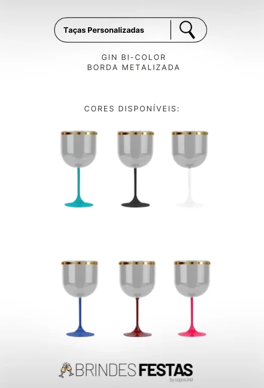 Ta&ccedil;a de Gin Bi-Color