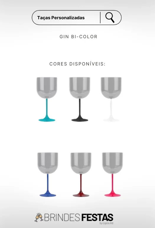 Ta&ccedil;a de Gin Bi-Color